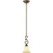 Oxford 1 Light 6.5 inch Rubbed Bronze Mini-Pendant Ceiling Light